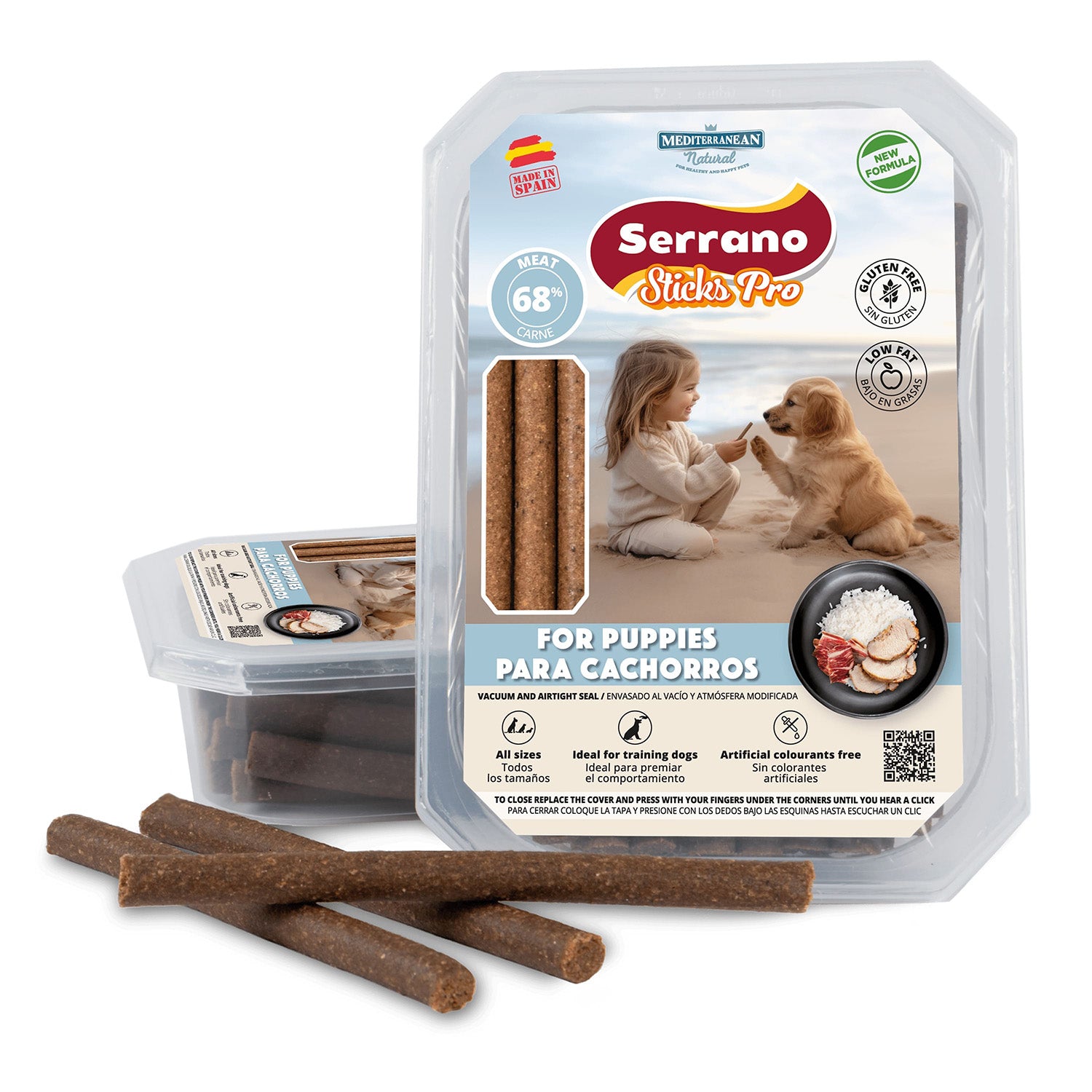 Serrano Sticks Pro para Cachorros - Deliciosas Barritas