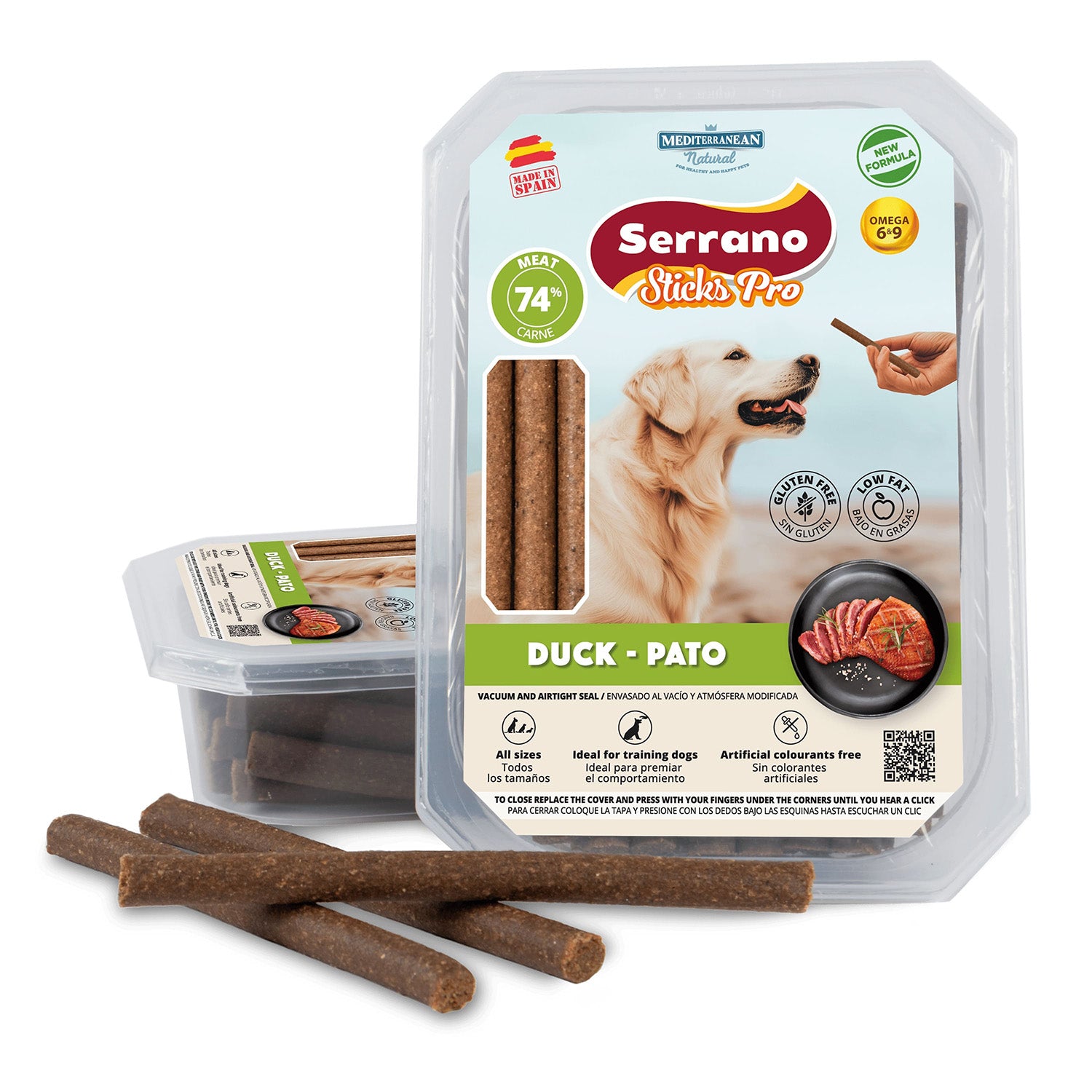 Serrano Sticks Pro de Pato para Perros