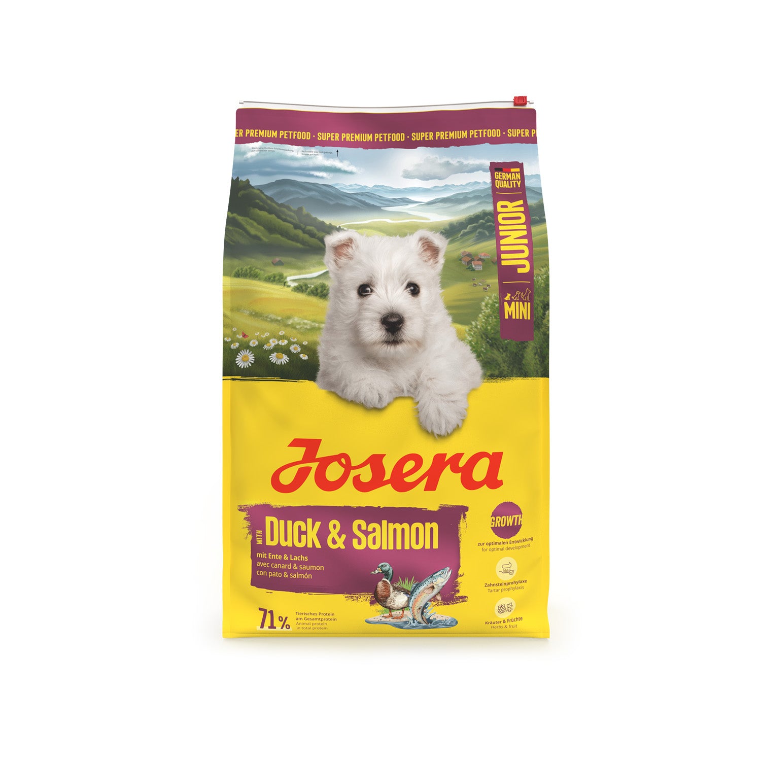 Pienso Mini Junior Duck & Salmon para Cachorros